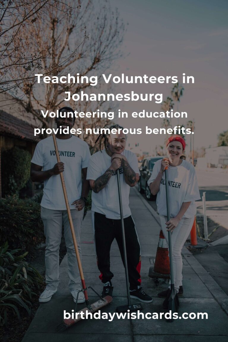 Exploring Teaching Volunteer Opportunities in Johannesburg