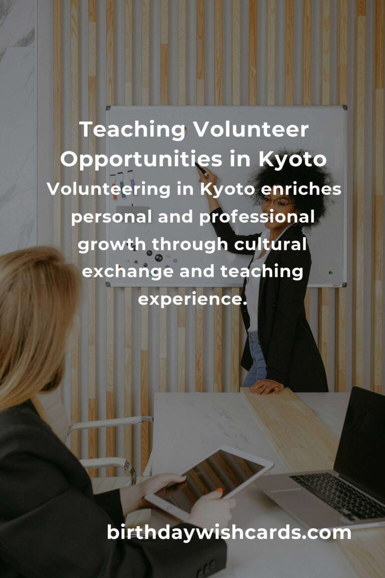 Exploring Teaching Volunteer Opportunities in Kyoto: Make a Difference While Traveling