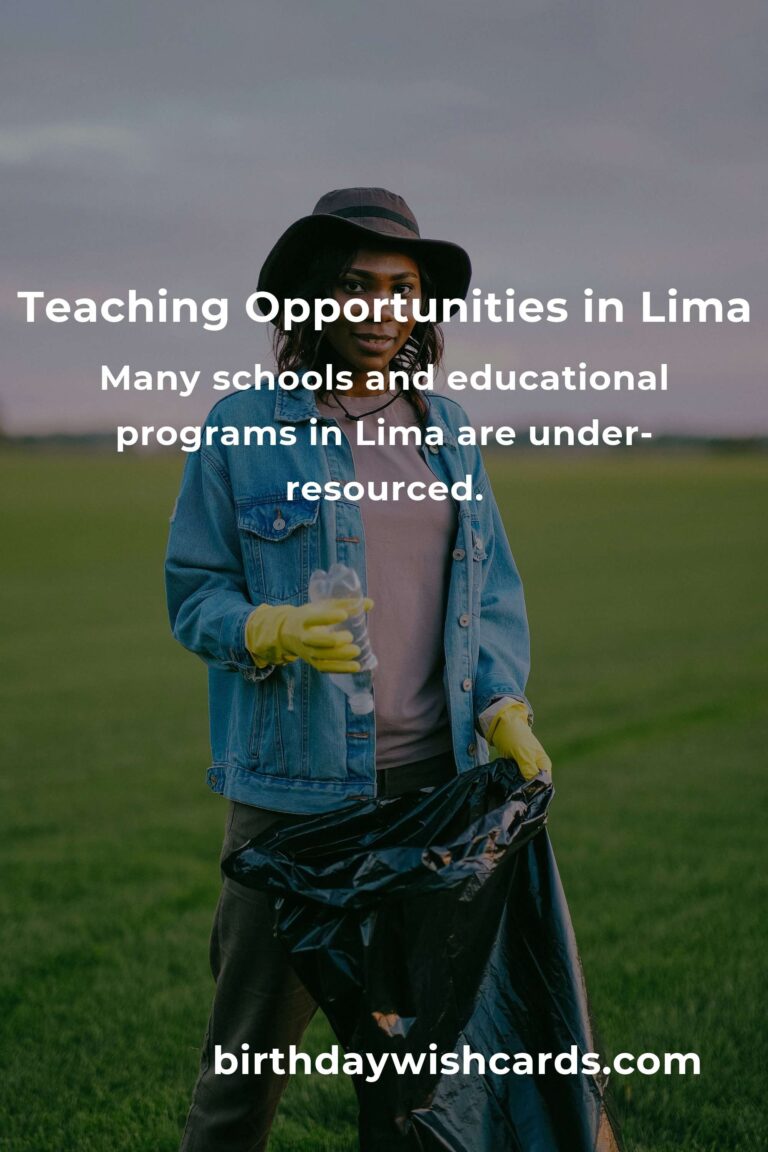 Exploring Teaching Volunteer Opportunities in Lima