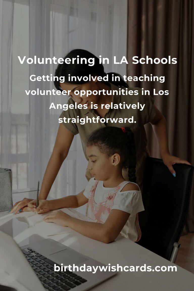 Exploring Teaching Volunteer Opportunities in Los Angeles