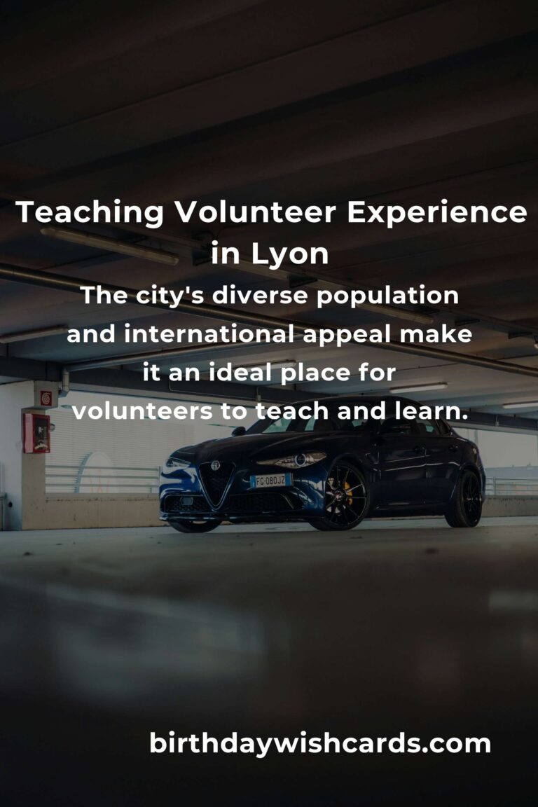 Exploring Teaching Volunteer Opportunities in Lyon for Enriching Experiences