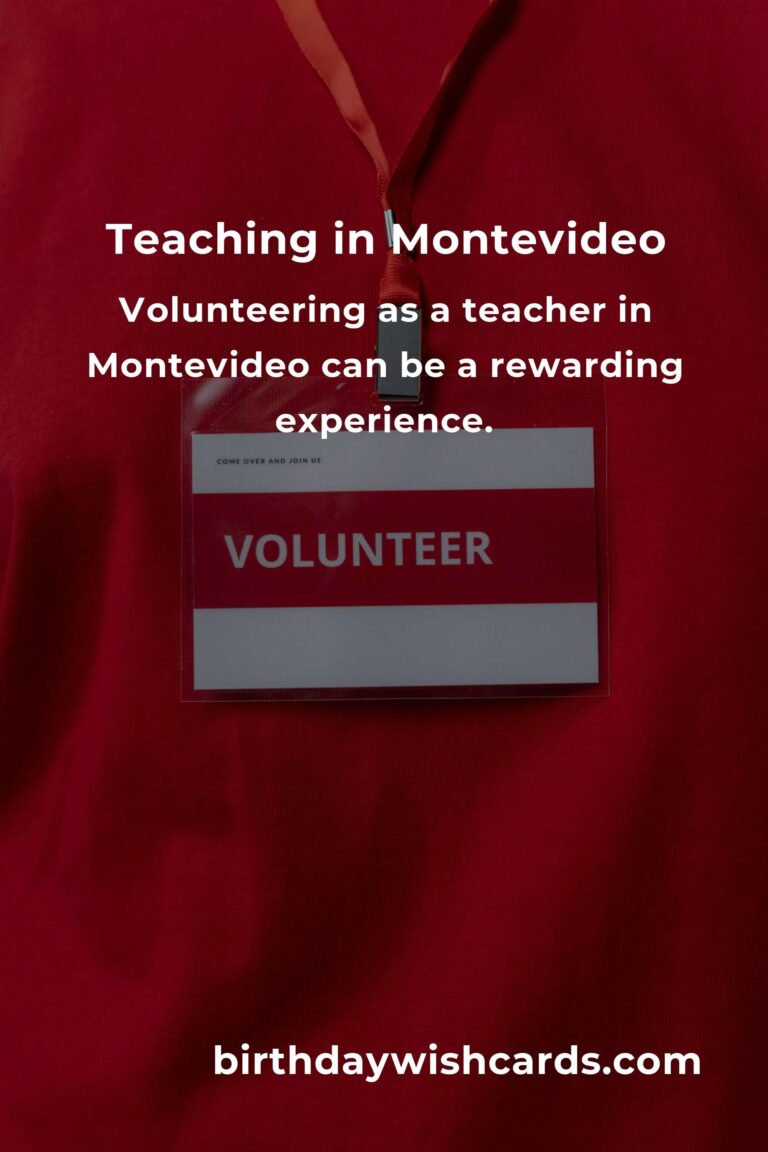 Exploring Teaching Volunteer Opportunities in Montevideo