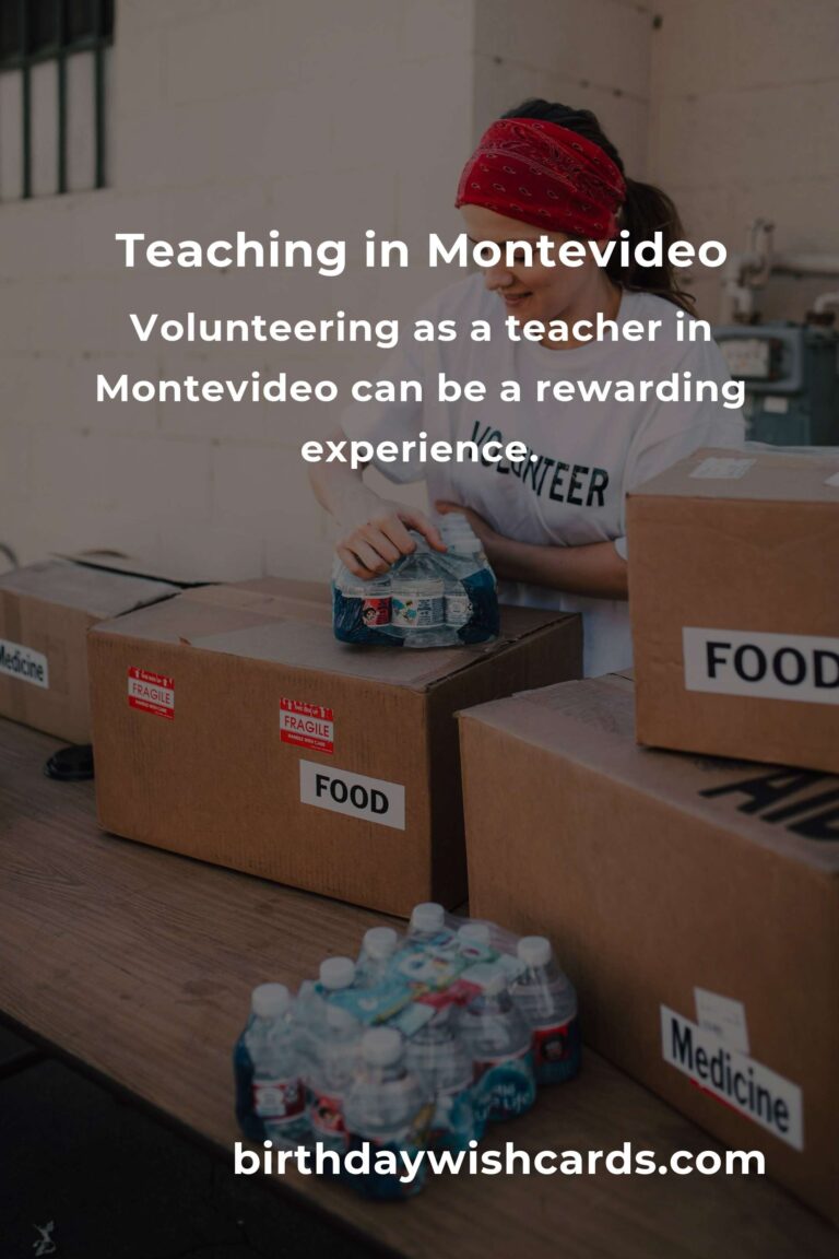 Exploring Teaching Volunteer Opportunities in Montevideo