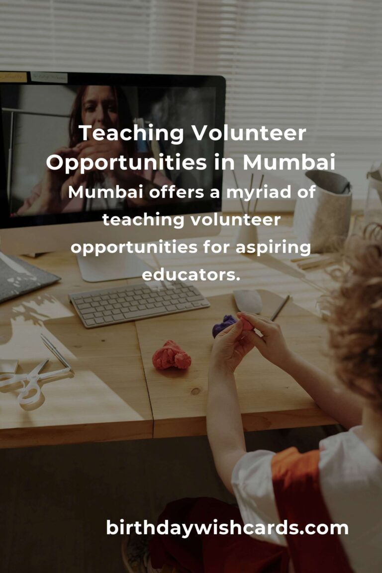 Exploring Teaching Volunteer Opportunities in Mumbai: A Guide for Aspiring Educators