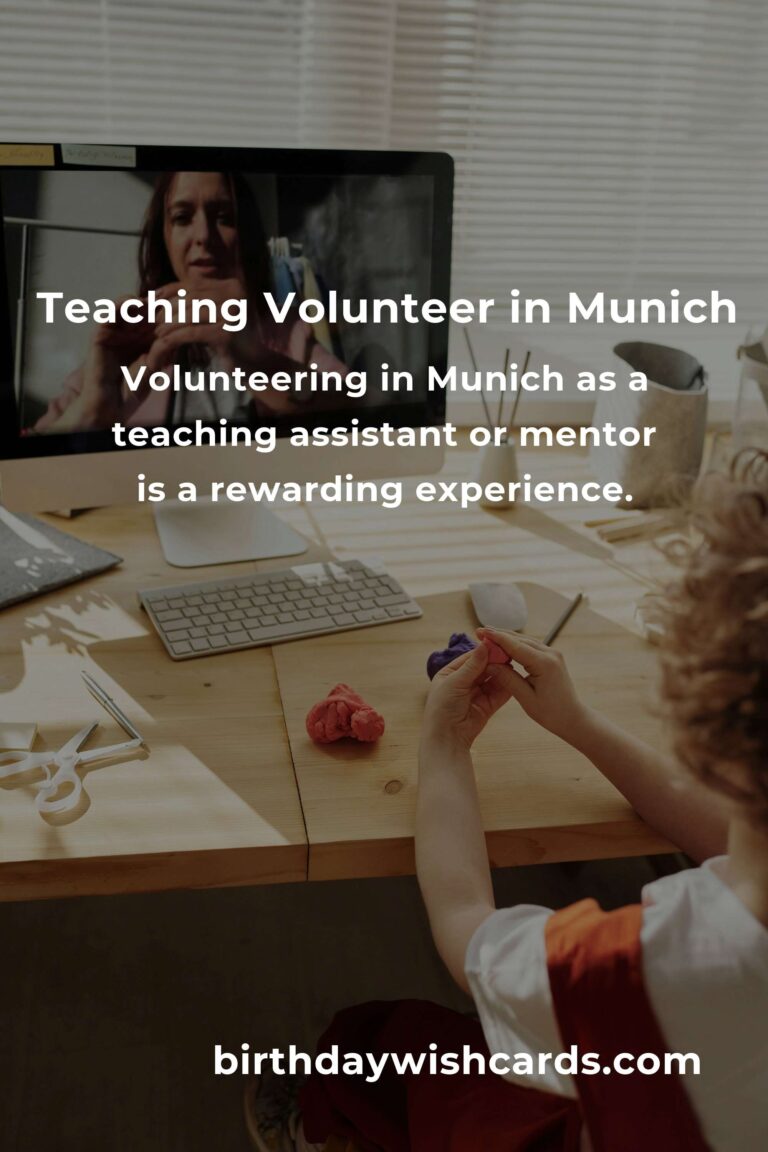 Exploring Teaching Volunteer Opportunities in Munich