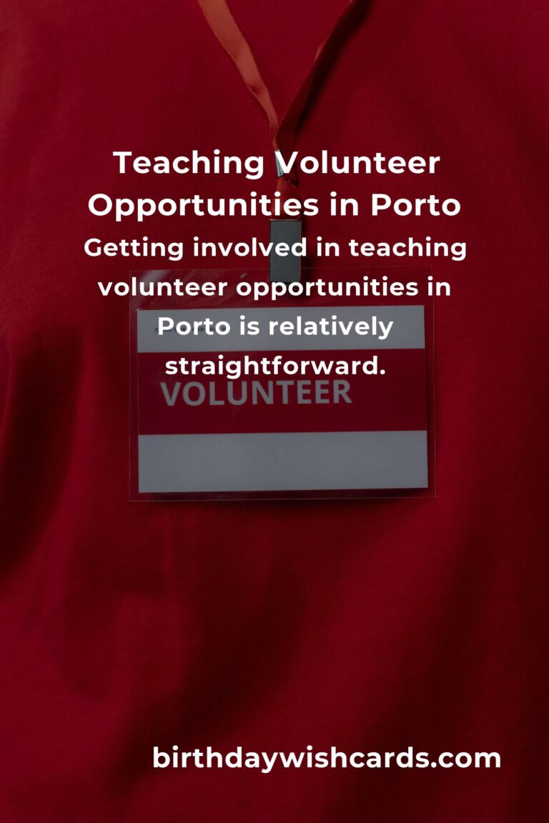Exploring Teaching Volunteer Opportunities in Porto for a Fulfilling Experience