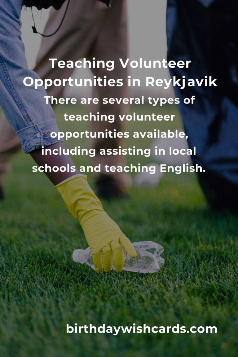 Exploring Teaching Volunteer Opportunities in Reykjavik for a Meaningful Experience