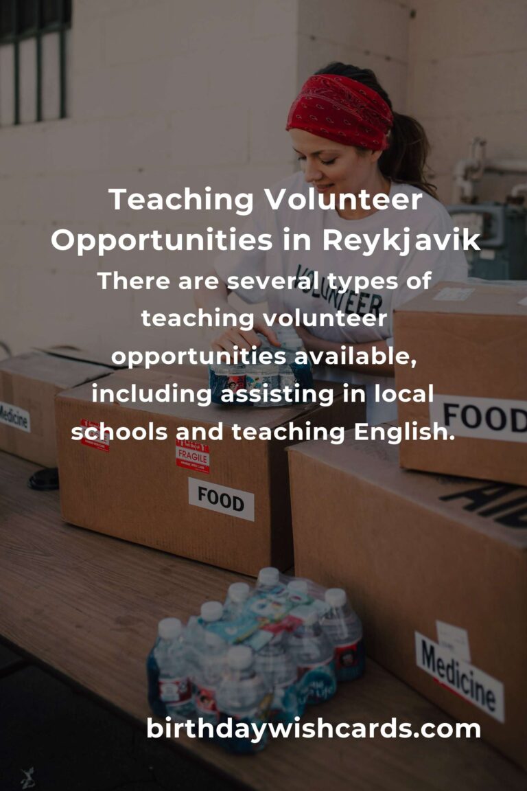 Exploring Teaching Volunteer Opportunities in Reykjavik for a Meaningful Experience