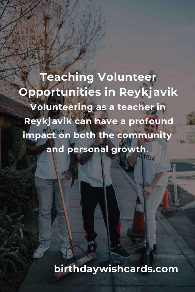 Exploring Teaching Volunteer Opportunities in Reykjavik for a Meaningful Experience