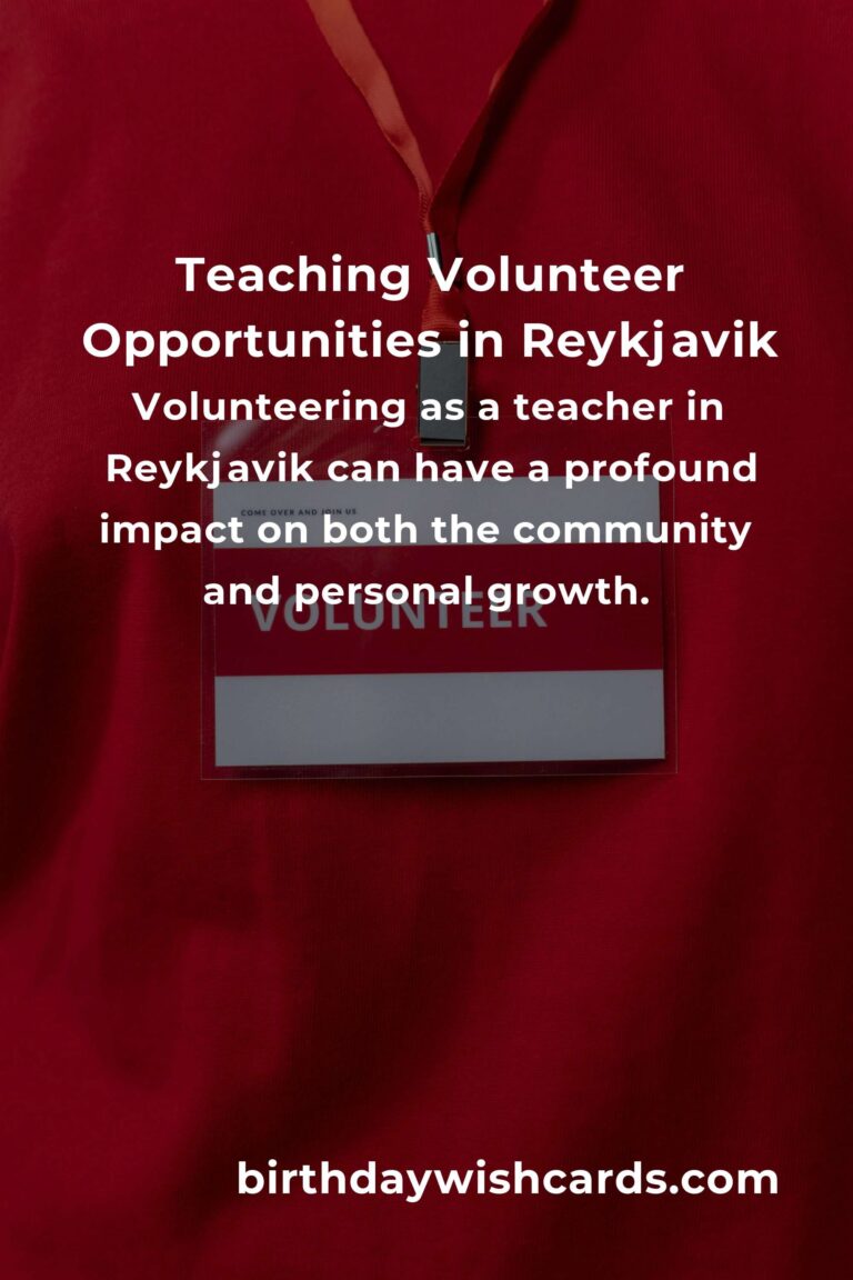 Exploring Teaching Volunteer Opportunities in Reykjavik for a Meaningful Experience