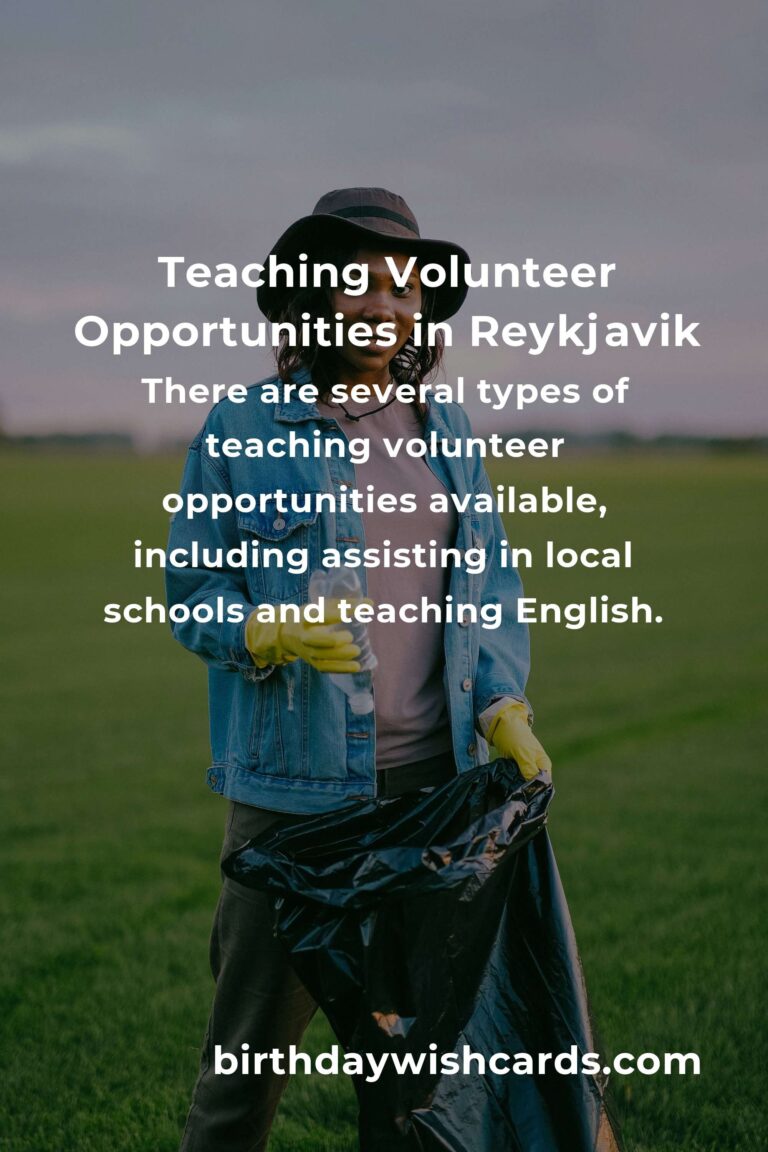 Exploring Teaching Volunteer Opportunities in Reykjavik for a Meaningful Experience