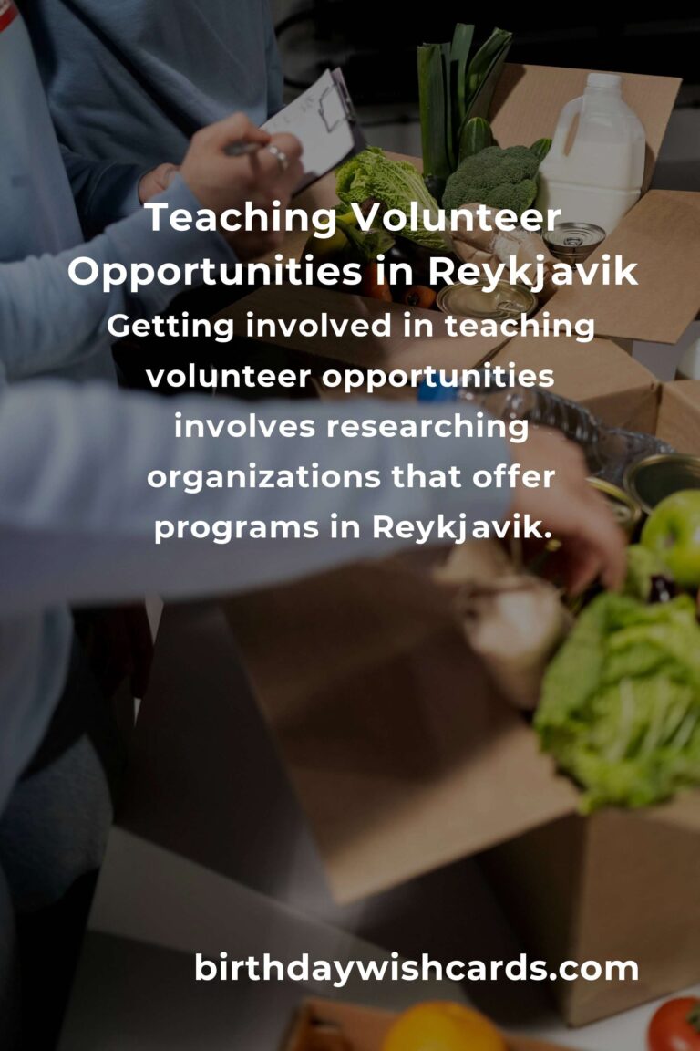 Exploring Teaching Volunteer Opportunities in Reykjavik for a Meaningful Experience