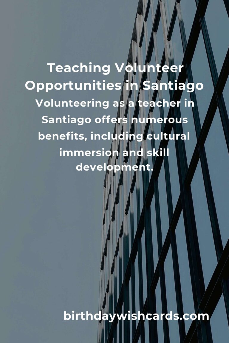 Exploring Teaching Volunteer Opportunities in Santiago