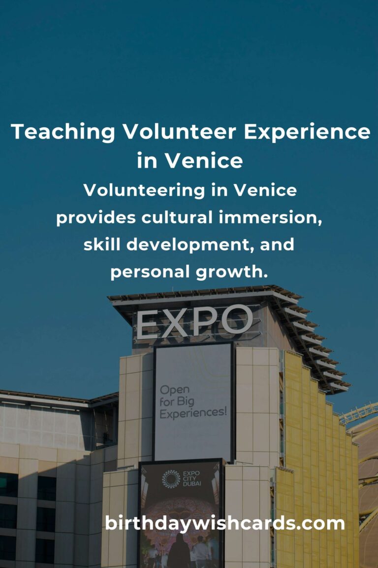 Exploring Teaching Volunteer Opportunities in Venice: A Guide for Enthusiasts