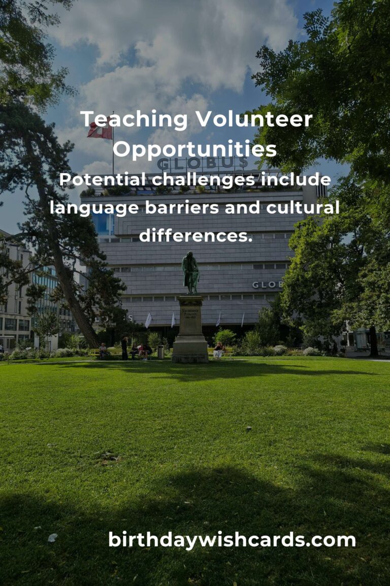 Exploring Teaching Volunteer Opportunities in Zurich