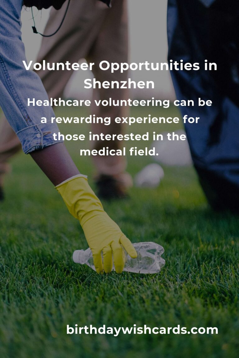 Exploring Volunteer Opportunities for College Students in Shenzhen