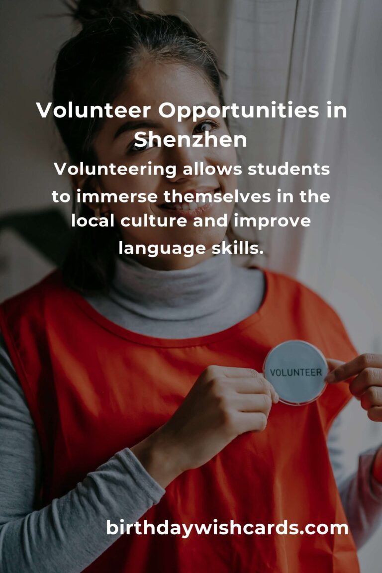 Exploring Volunteer Opportunities for College Students in Shenzhen