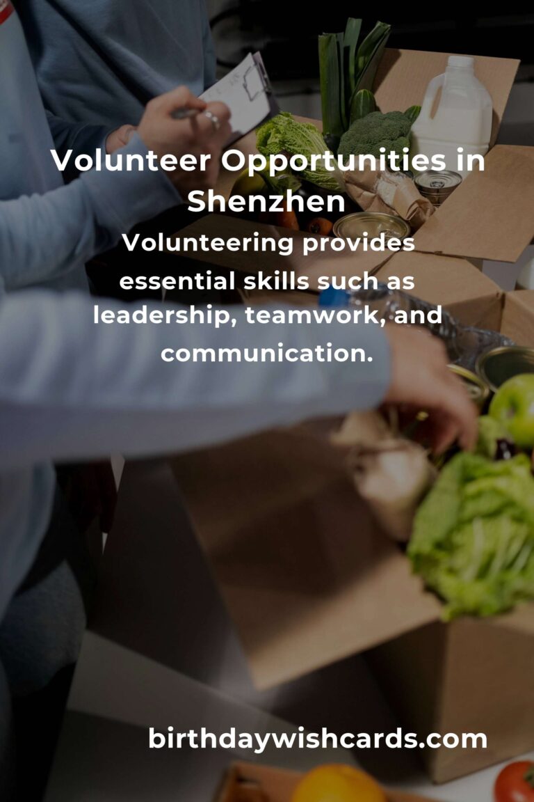 Exploring Volunteer Opportunities for College Students in Shenzhen