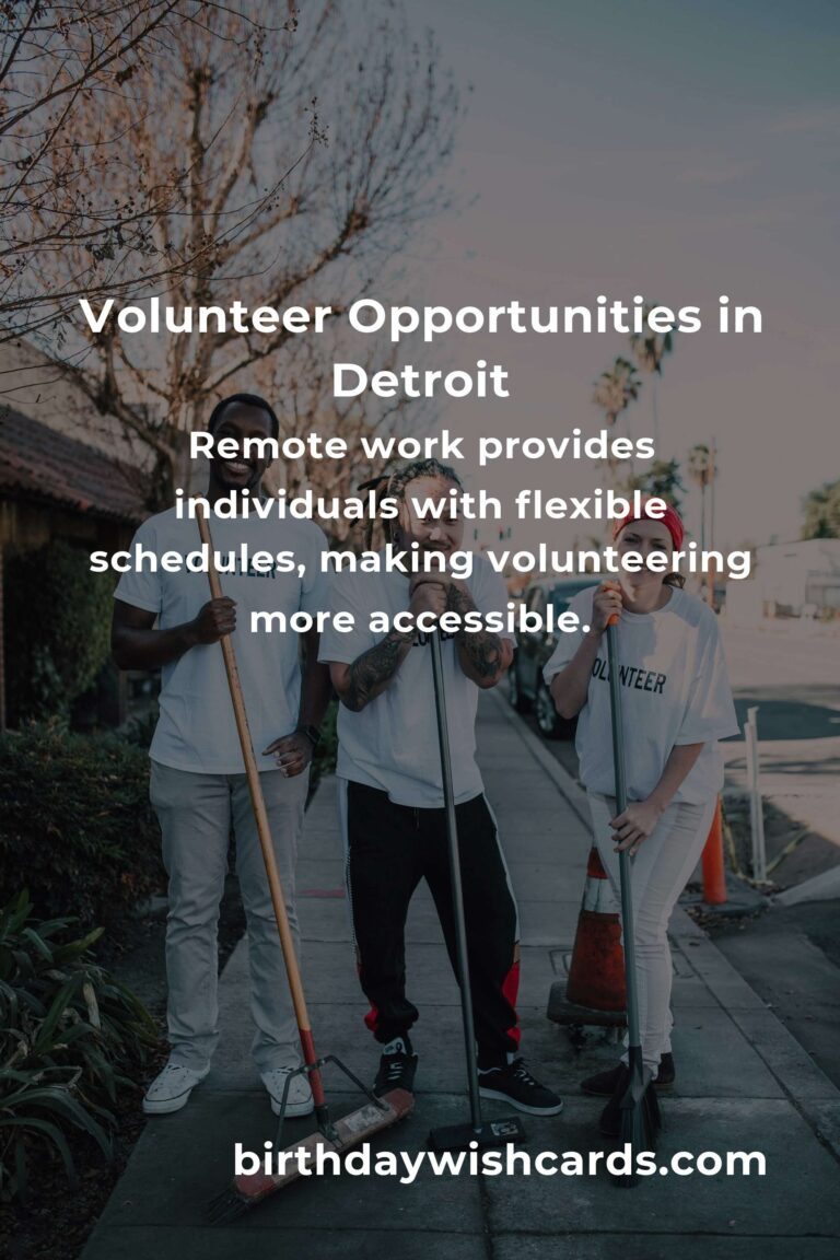 Exploring Volunteer Opportunities for Remote Workers in Detroit