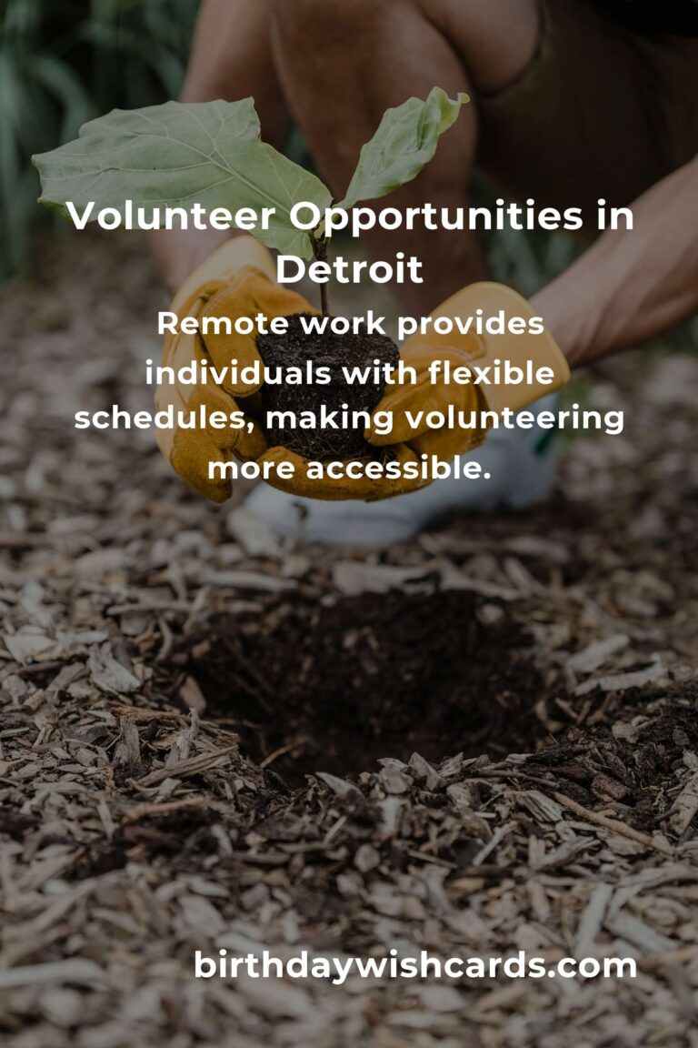 Exploring Volunteer Opportunities for Remote Workers in Detroit