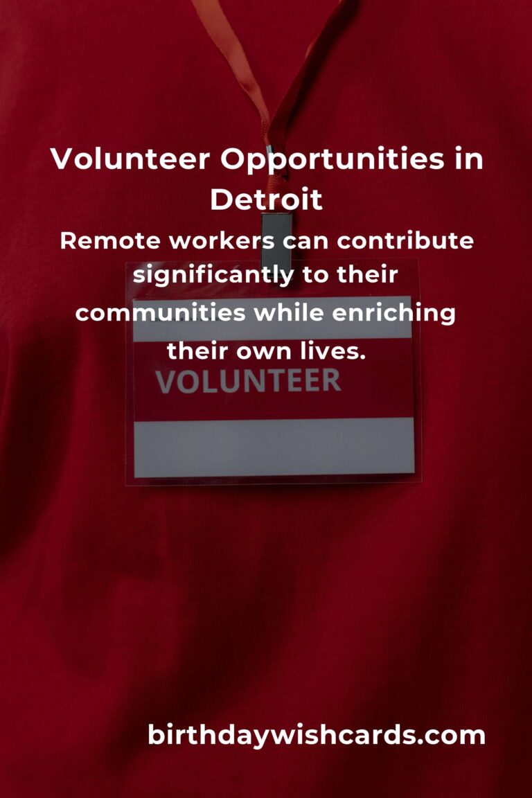 Exploring Volunteer Opportunities for Remote Workers in Detroit