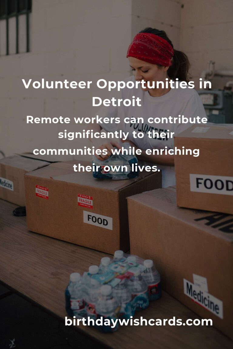 Exploring Volunteer Opportunities for Remote Workers in Detroit