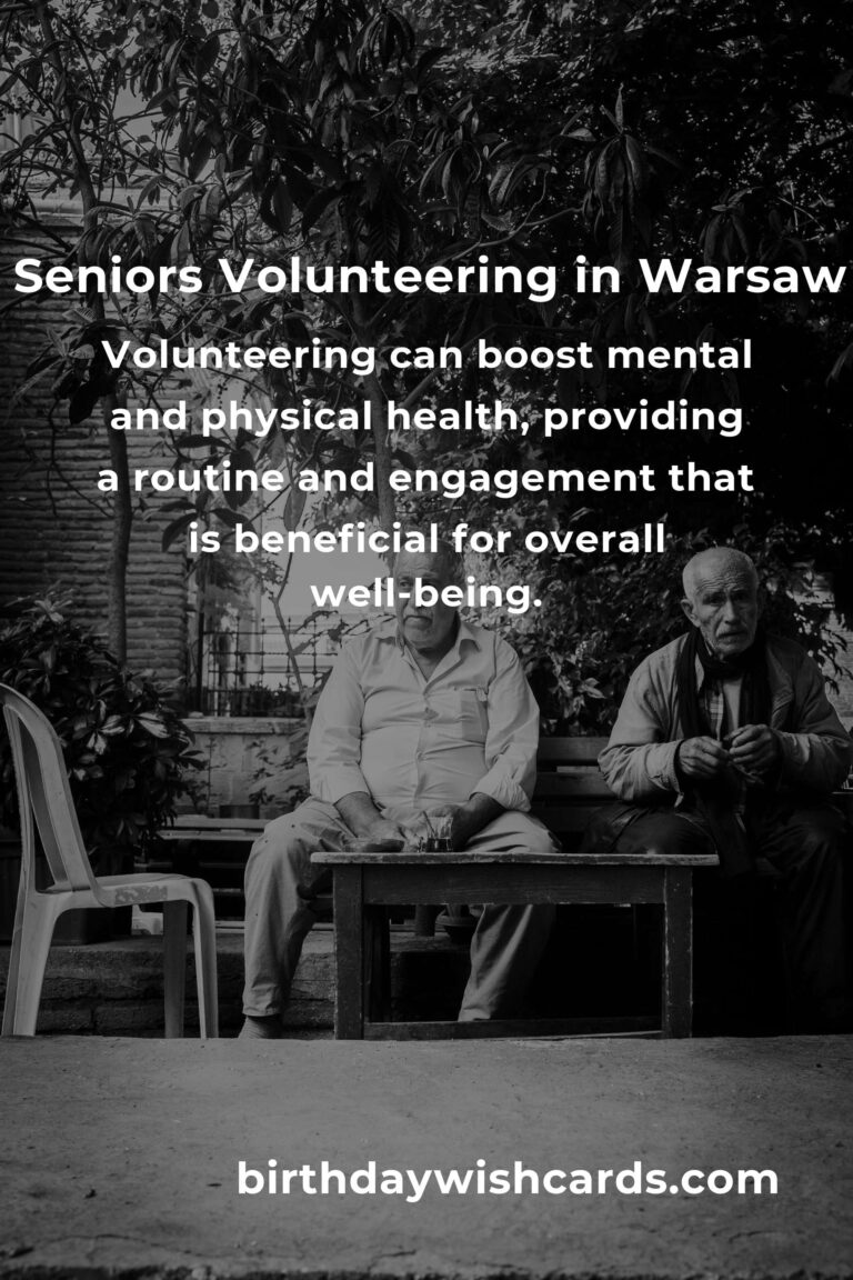 Exploring Volunteer Opportunities for Seniors in Warsaw