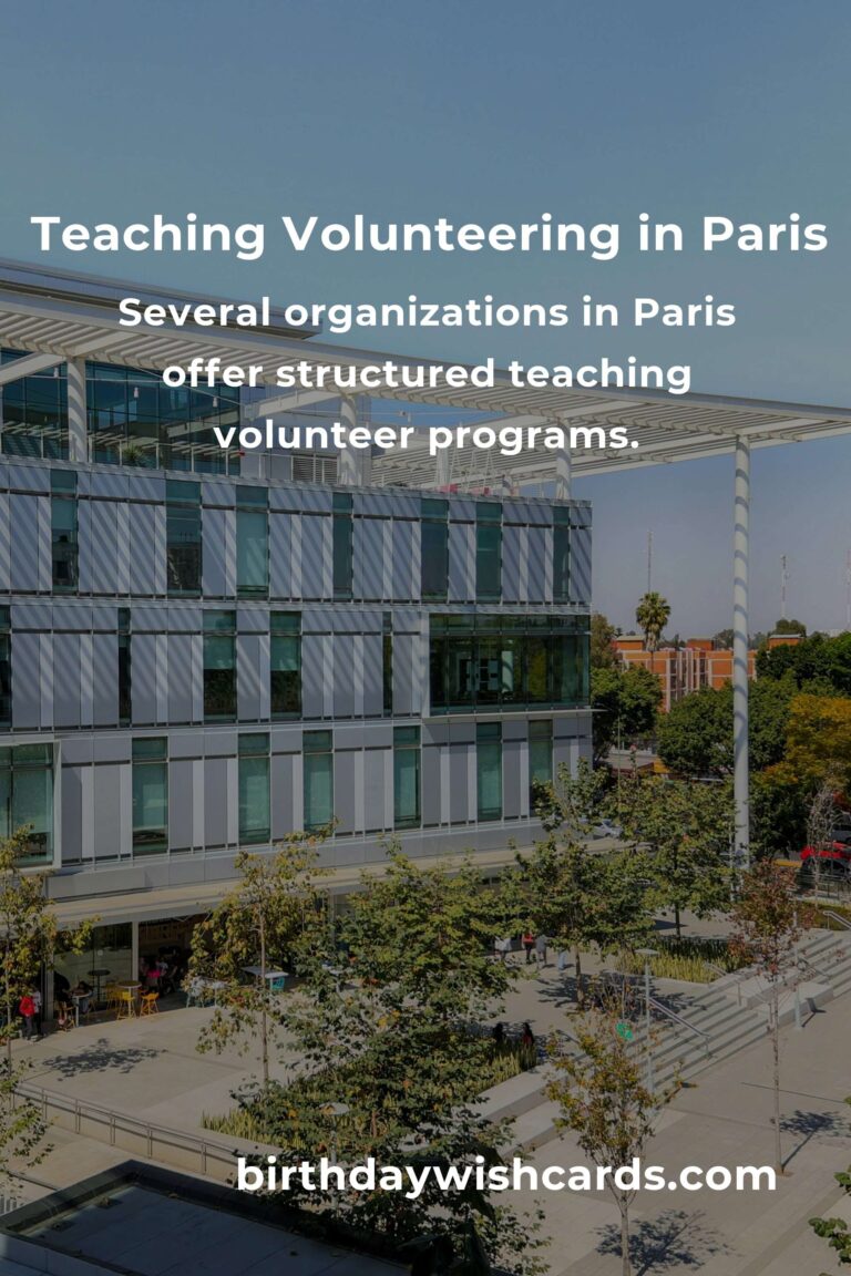 Exploring the Best Teaching Volunteer Opportunities in Paris