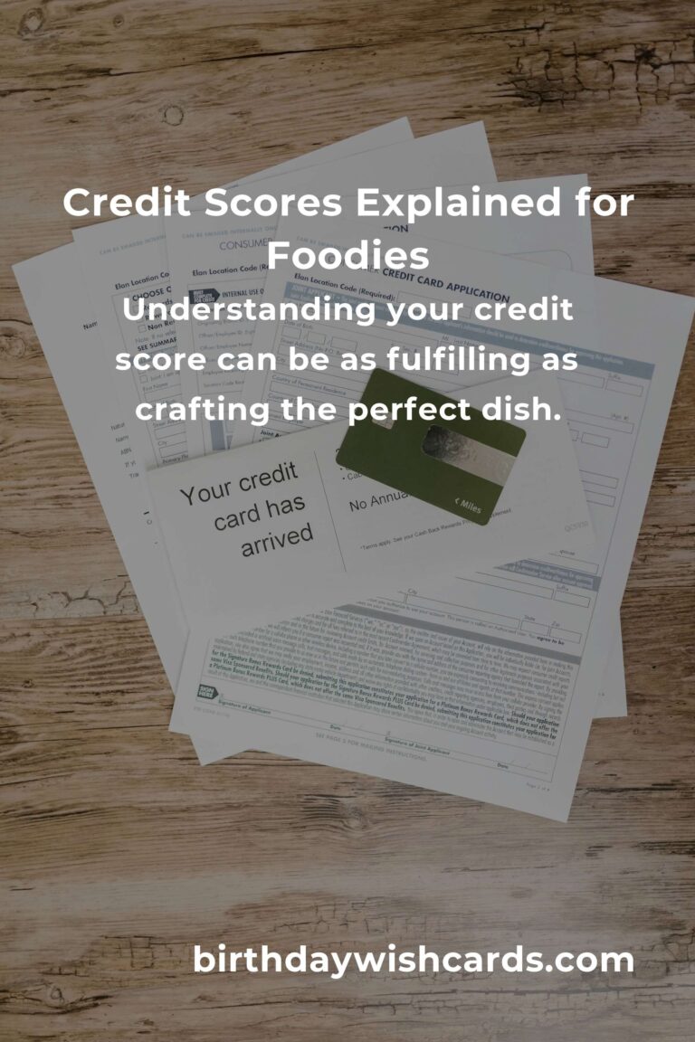Feasting on Financial Health: A Food Lover's Guide to Understanding Credit Scores
