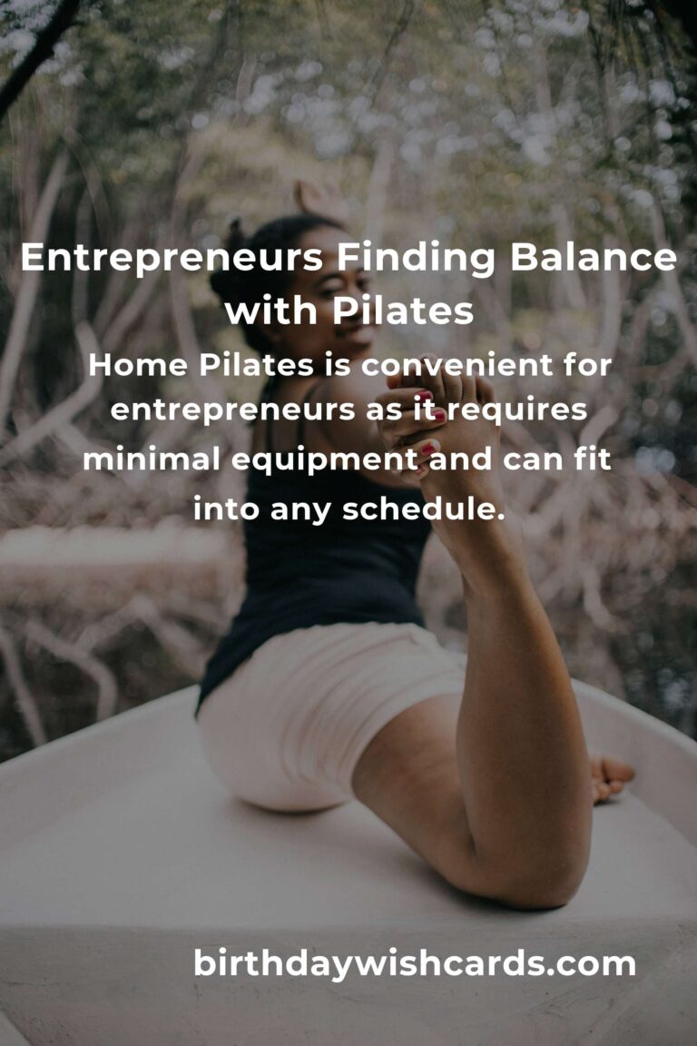Finding Balance: A Home Pilates Routine for the Busy Entrepreneur