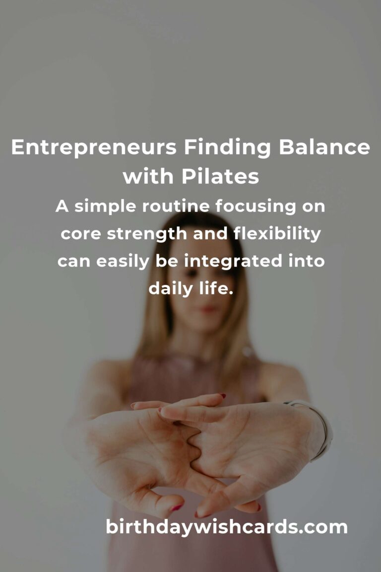Finding Balance: A Home Pilates Routine for the Busy Entrepreneur