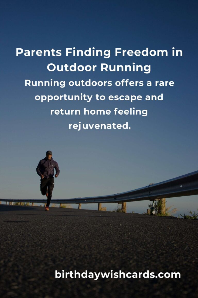 Finding Freedom: Crafting an Outdoor Running Routine for Busy Parents
