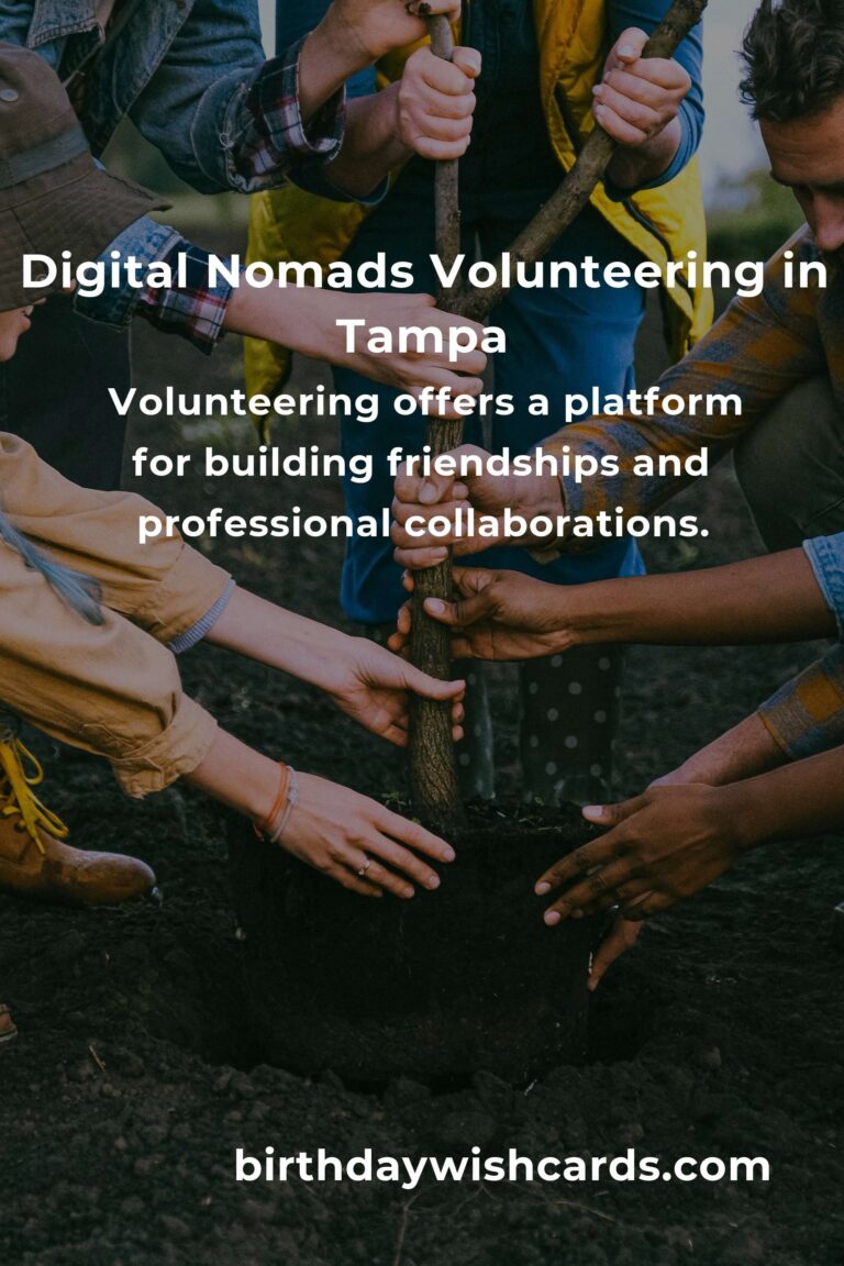 Finding Heartfelt Connections: Volunteer Opportunities for Digital Nomads in Tampa