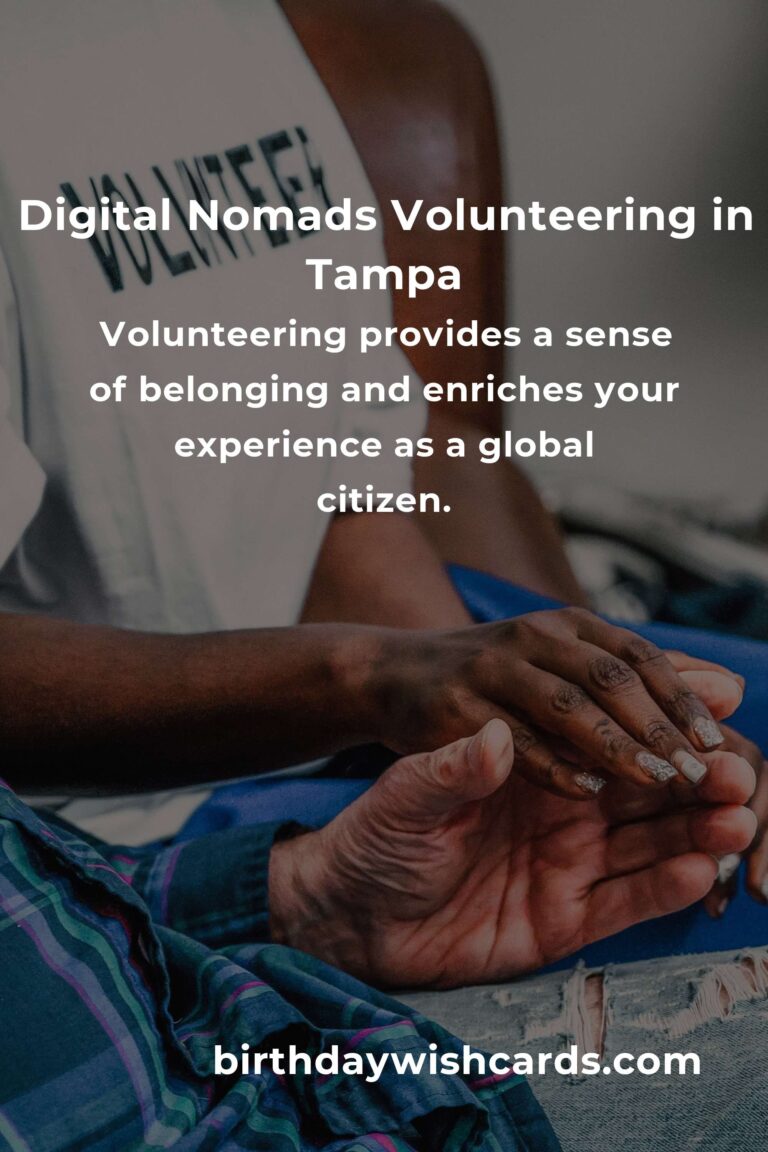Finding Heartfelt Connections: Volunteer Opportunities for Digital Nomads in Tampa