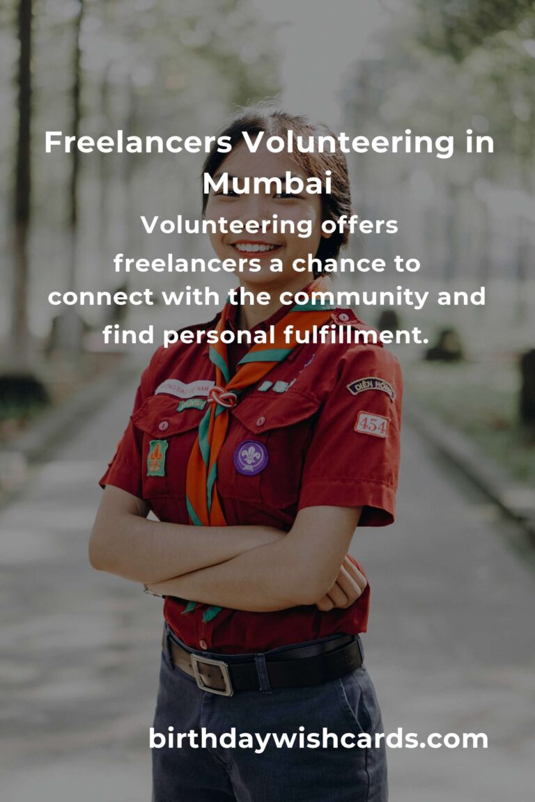 Finding Heartfelt Volunteer Opportunities for Freelancers in Mumbai