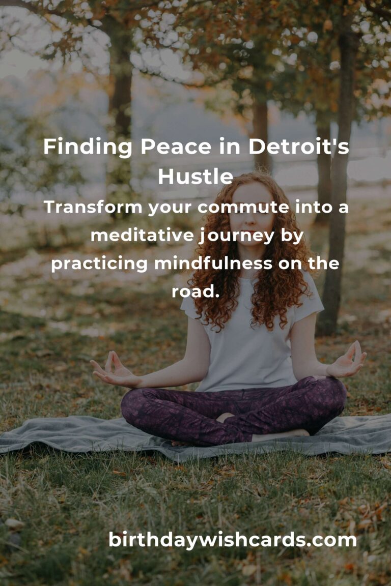 Finding Mental Clarity in the Hustle of Detroit: Daily Habits to Transform Your Life