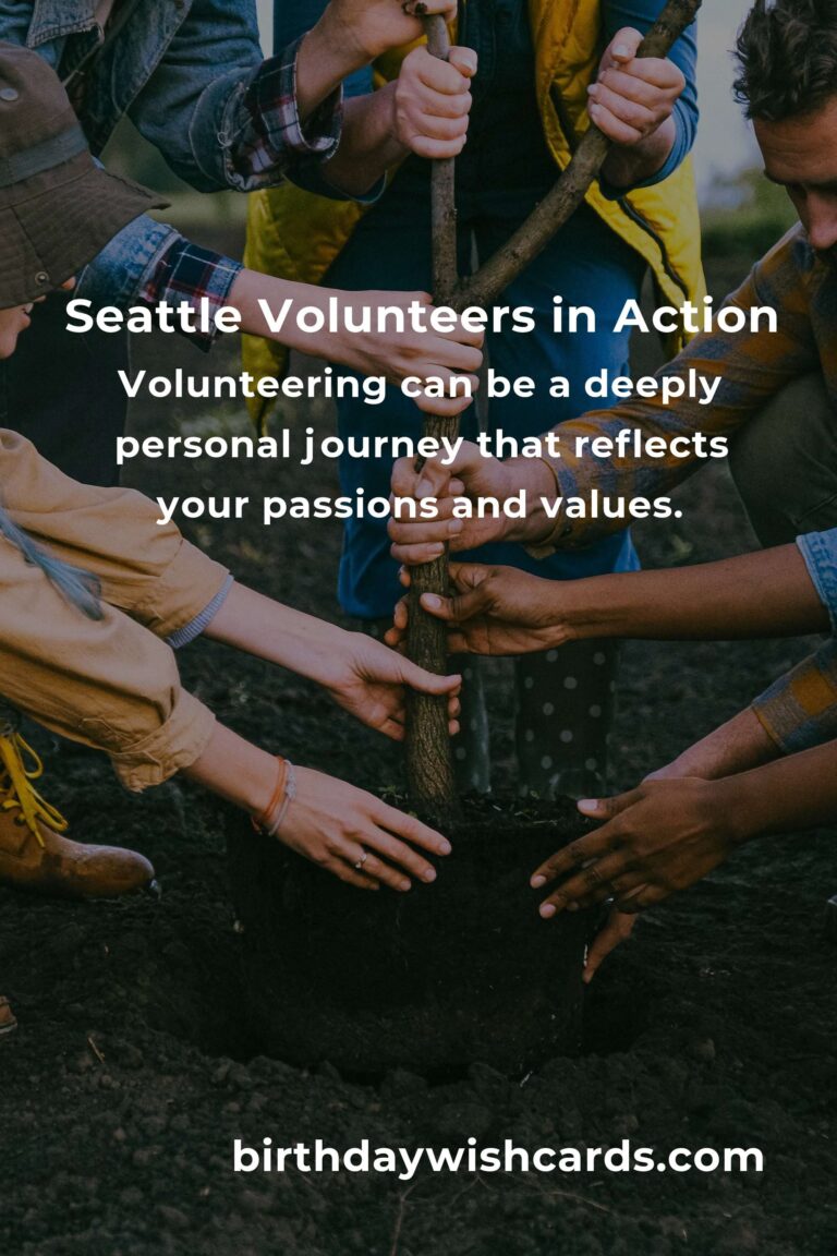 Finding Purpose Again: Volunteer Opportunities for Empty Nesters in Seattle