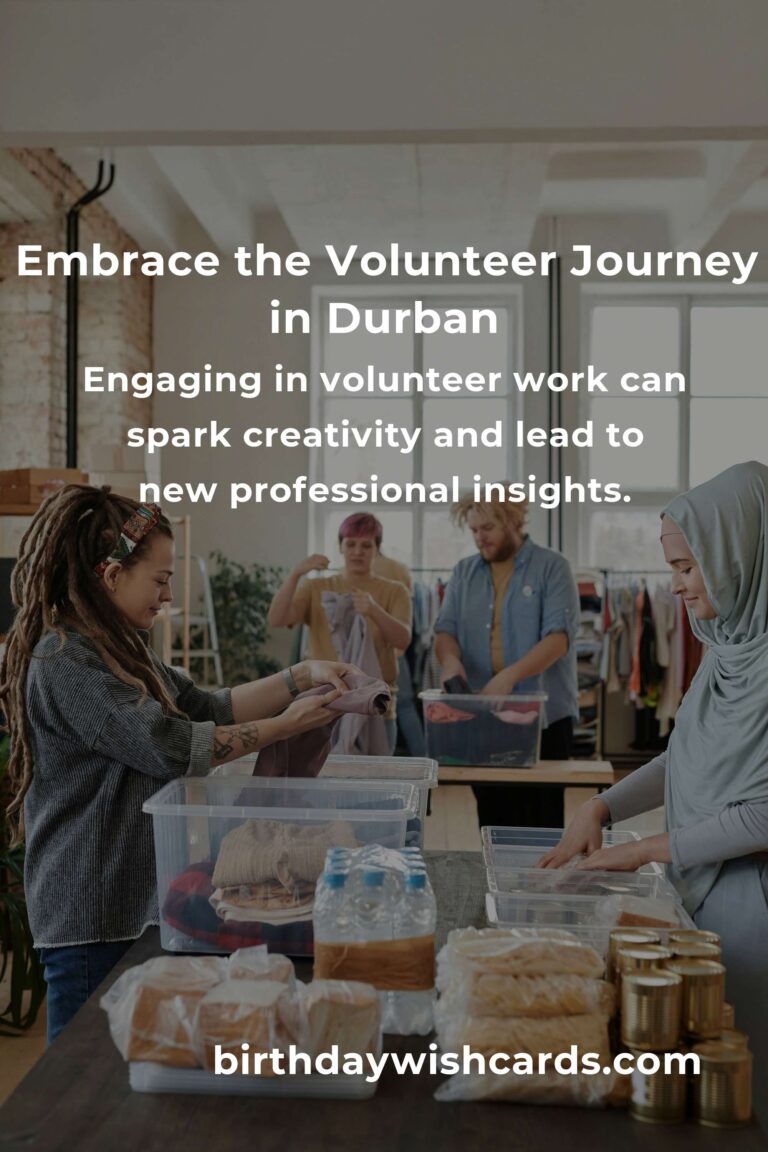 Finding Purpose: Volunteer Opportunities for Freelancers in Durban