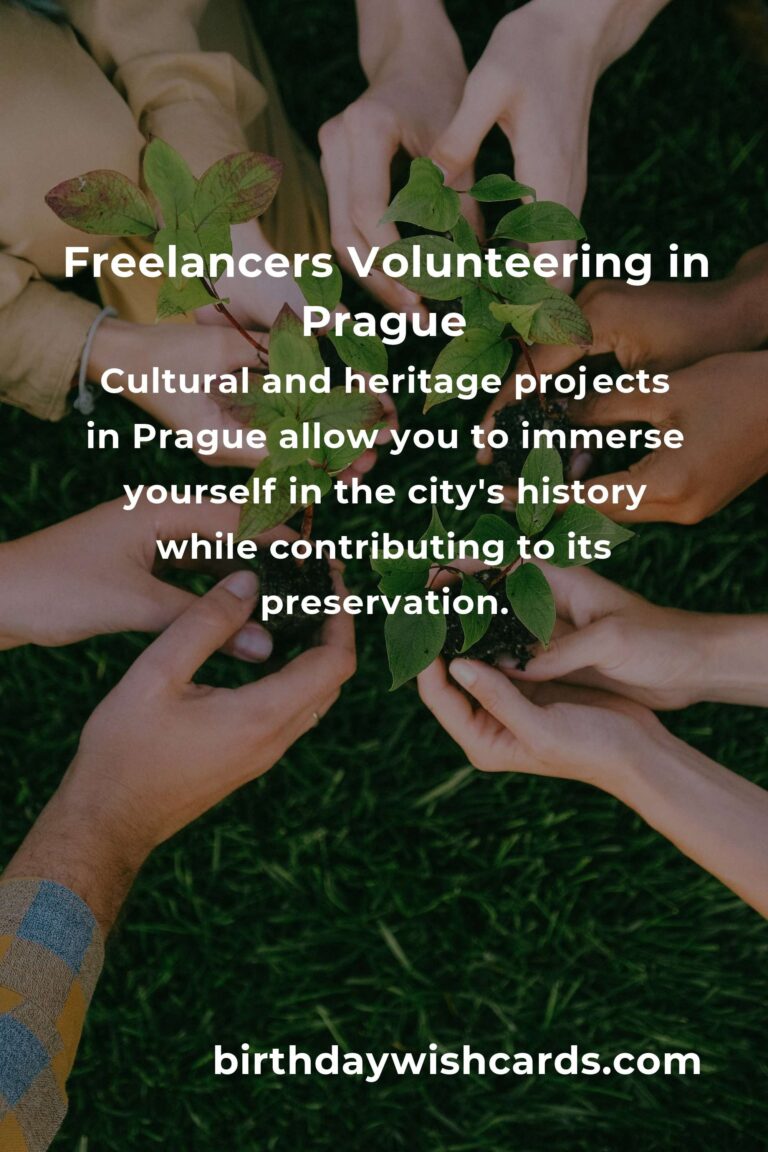 Finding Purpose: Volunteer Opportunities for Freelancers in Prague