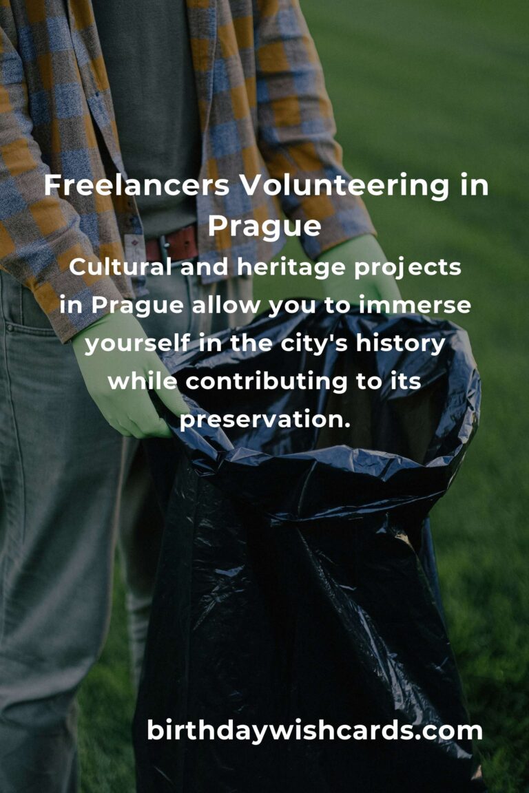 Finding Purpose: Volunteer Opportunities for Freelancers in Prague
