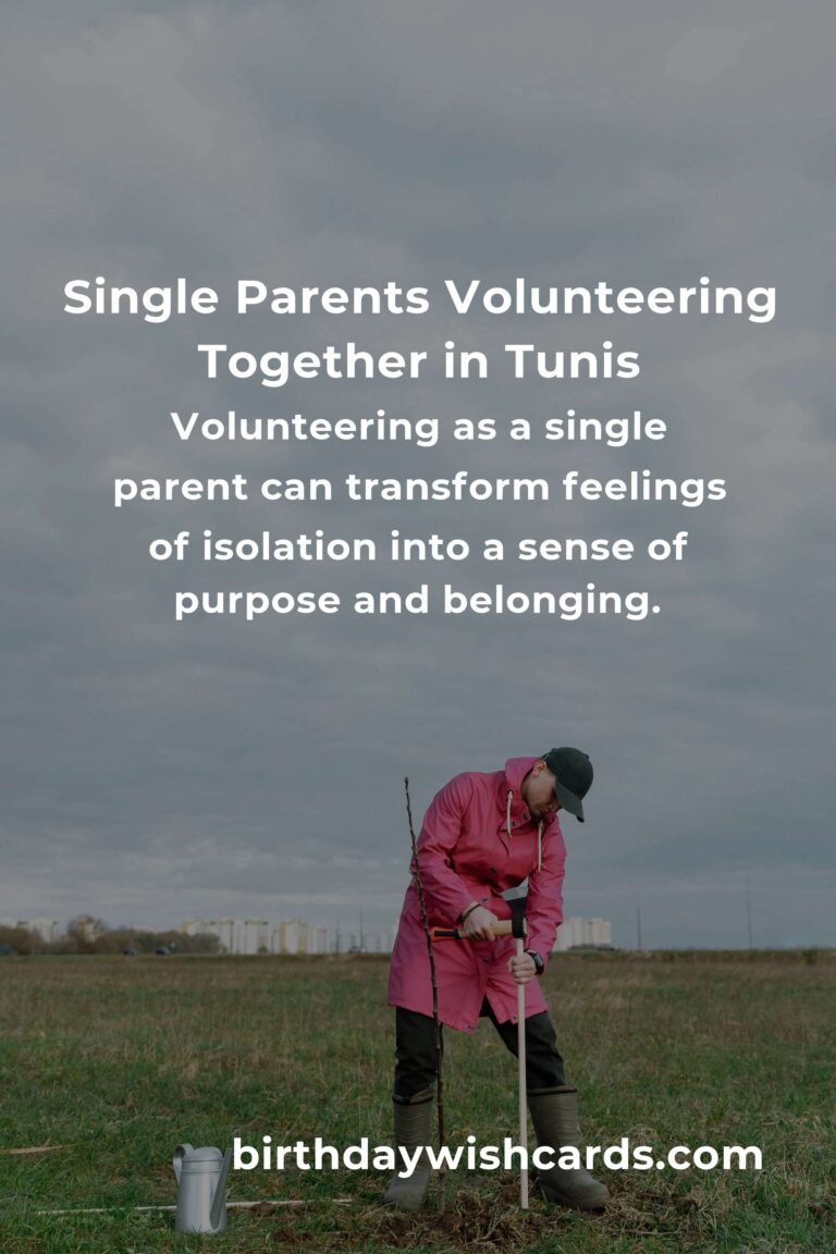 Finding Purpose and Connection: Volunteer Opportunities for Single Parents in Tunis