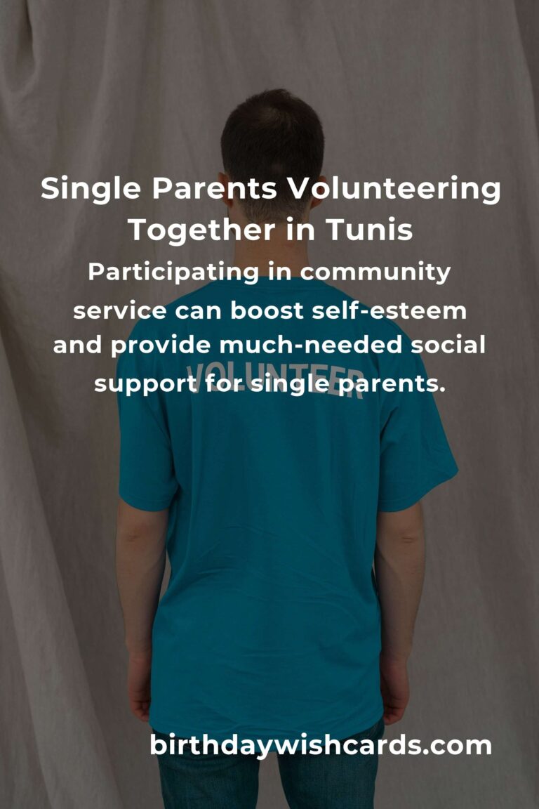 Finding Purpose and Connection: Volunteer Opportunities for Single Parents in Tunis