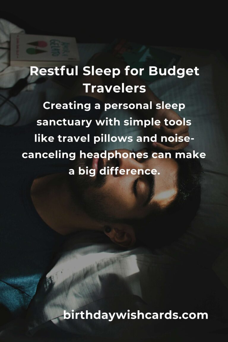 Finding Rest on a Budget: Sleep Tips for the Weary Traveler