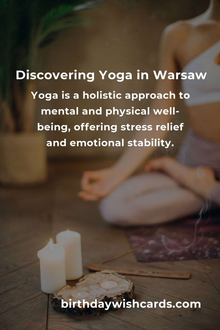 Finding Your Balance: A Beginner’s Guide to Yoga in Warsaw