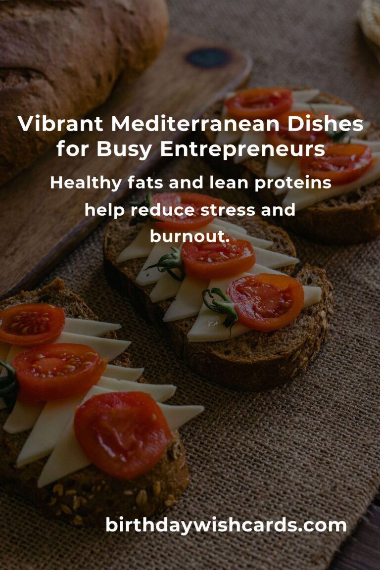 Fuel Your Ambition: The Healthy Mediterranean Diet Every Entrepreneur Needs