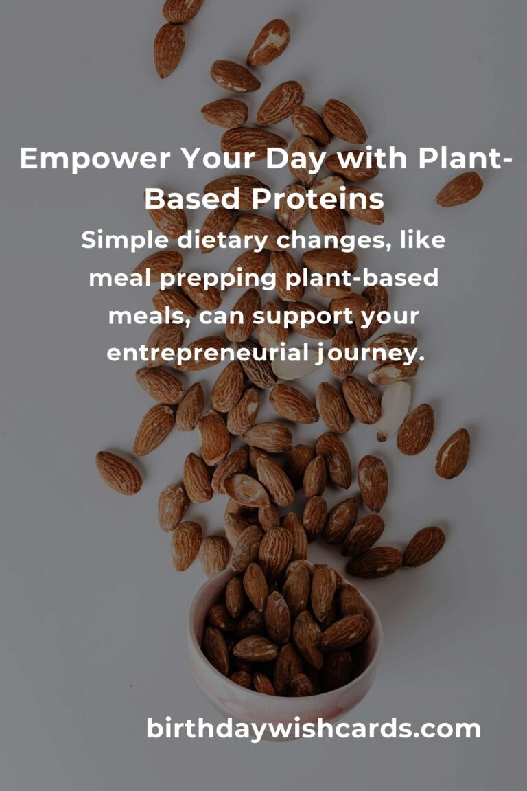 Fuel Your Ambitions: The Power of Plant-Based Proteins for Entrepreneurs
