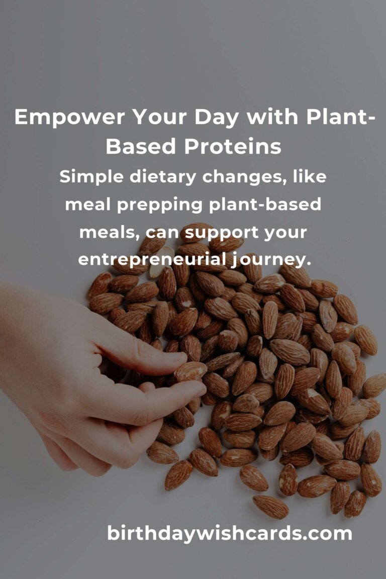 Fuel Your Ambitions: The Power of Plant-Based Proteins for Entrepreneurs