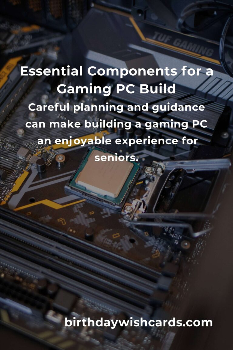 Gaming PC Build: Complete Guide for Seniors