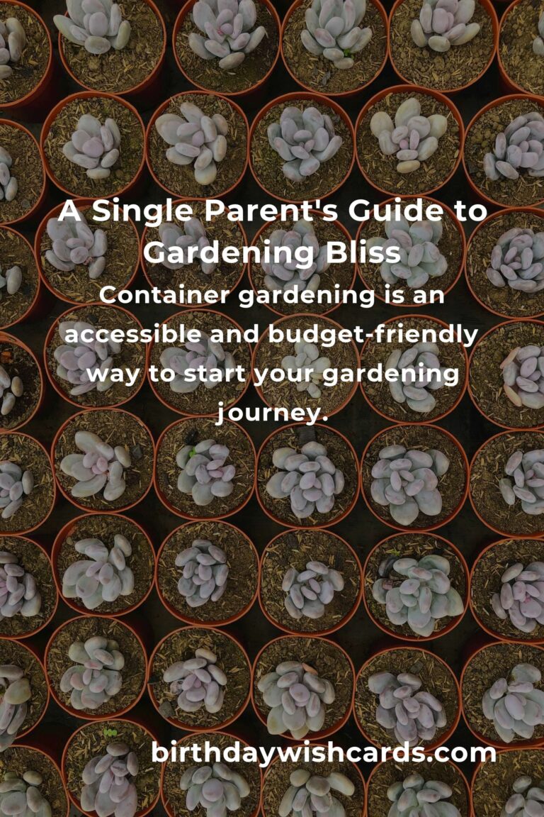 Garden Planter Ideas: Transform Your Space as a Single Parent