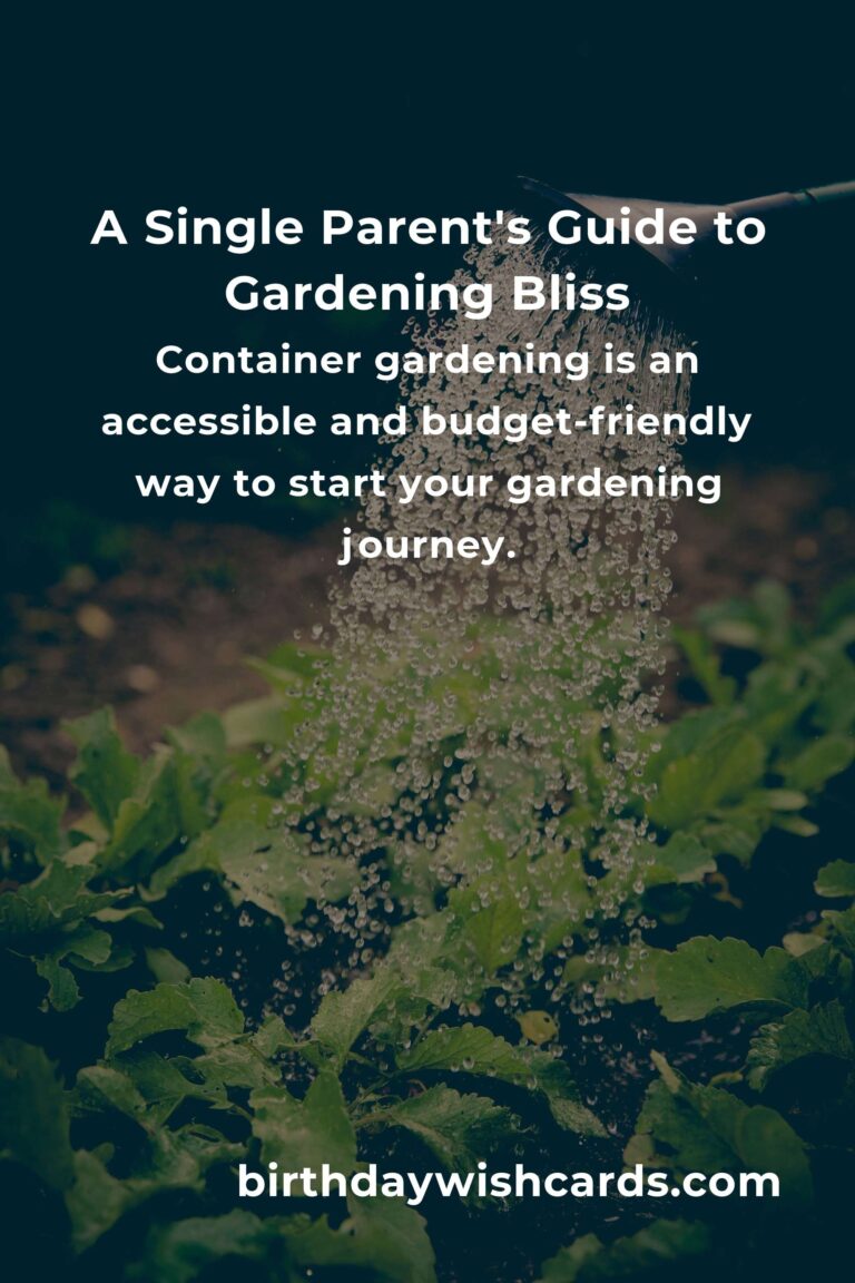 Garden Planter Ideas: Transform Your Space as a Single Parent